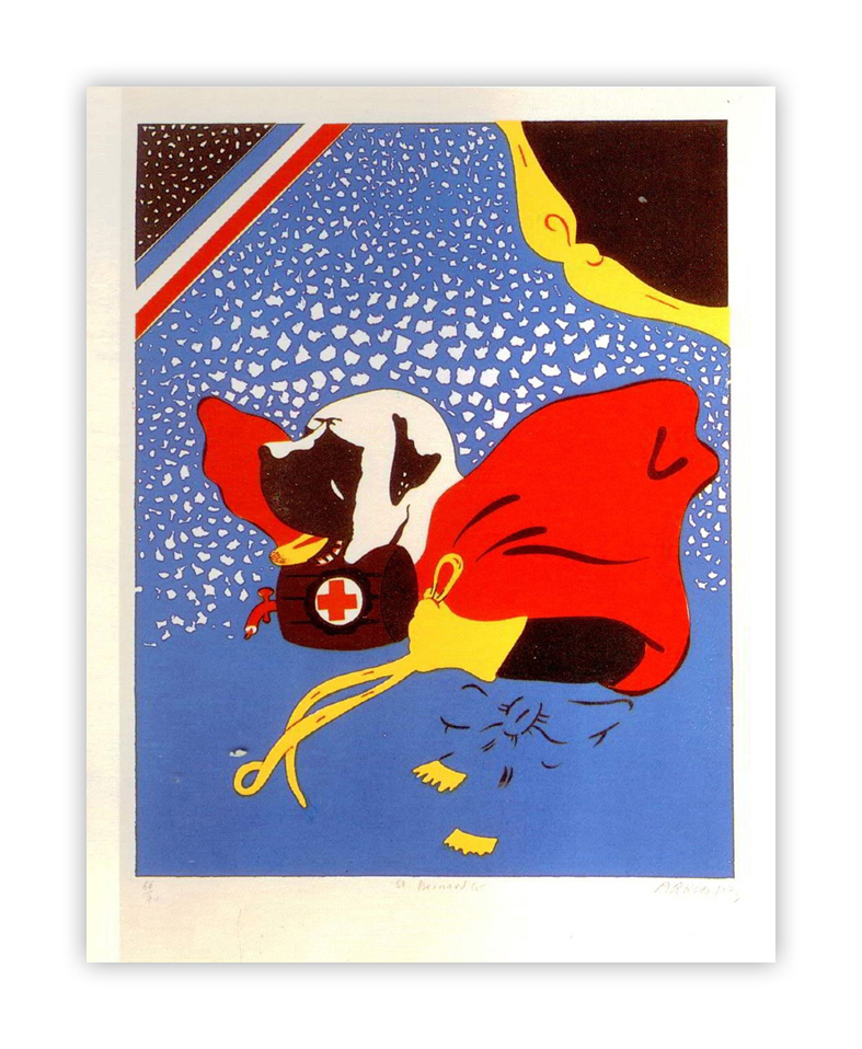 Obras de Eduardo Arroyo - Saint Bernard 